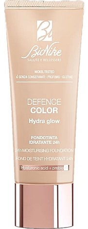 Зволожувальна тональна основа для обличчя - BioNike Defense Color Hydra Glow 24PH Moisturising Foundation — фото N1