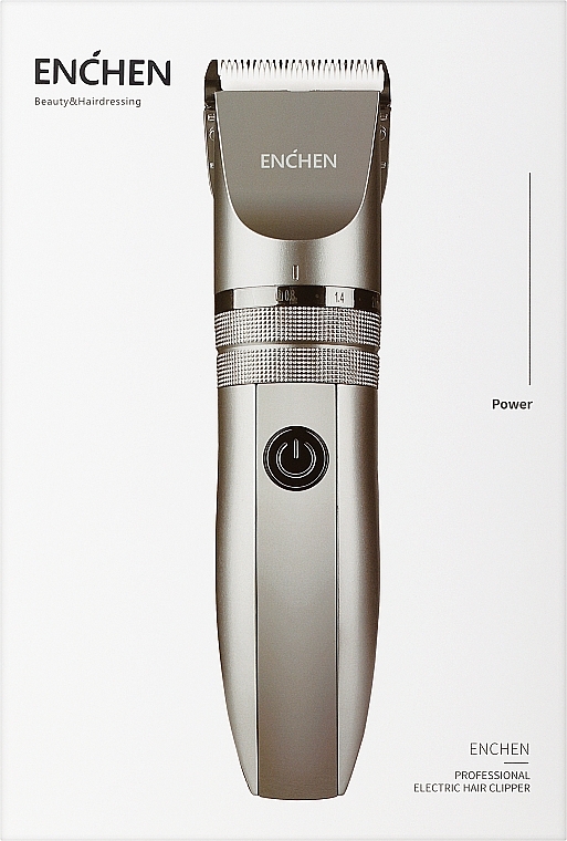 Машинка для підстригання волосся - Xiaomi Enchen Hunter Silver — фото N2