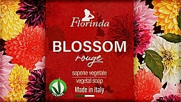 Мило натуральне "Червоні квіти" - Florinda Blossom Rouge Natural Soap — фото N1