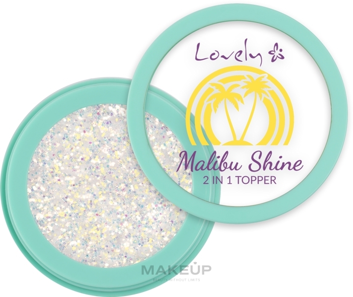 Топпер для макияжа глаз и лица - Lovely Malibu Shine 2 in 1 Topper — фото 01