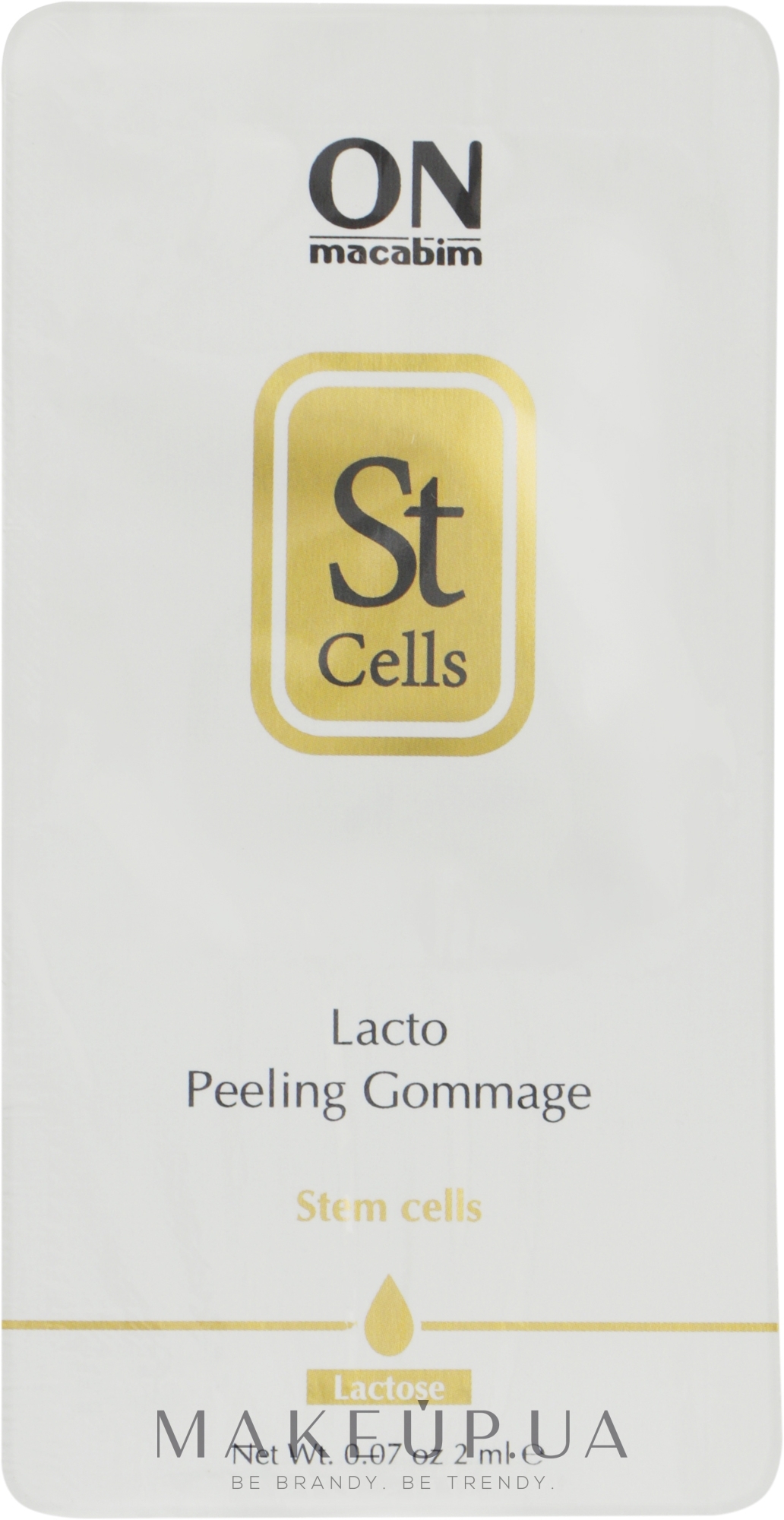 Лакто пилинг-гомаж - Onmacabim St Cells Lacto Peeling Gommage (пробник) — фото 2ml