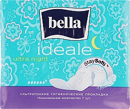 Парфумерія, косметика Прокладки Ideale Ultra Night Stay Softi, 7шт - Bella