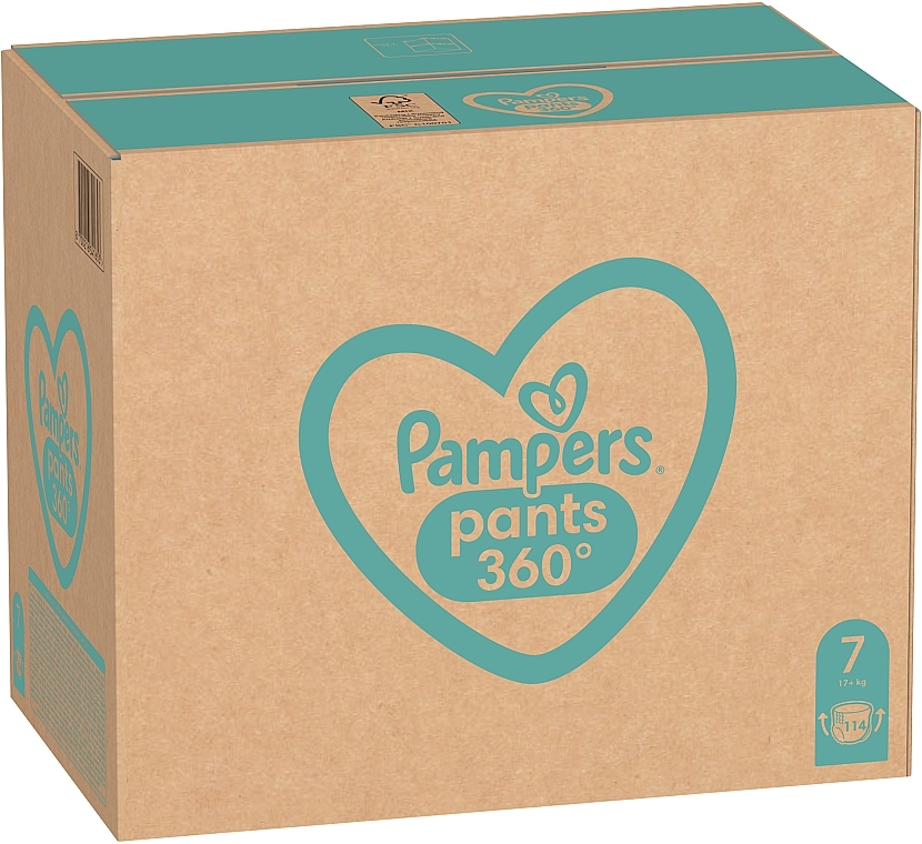 Підгузки-трусики Premium Care Pants, розмір 7, 17+ кг, 114 шт. - Pampers — фото N3