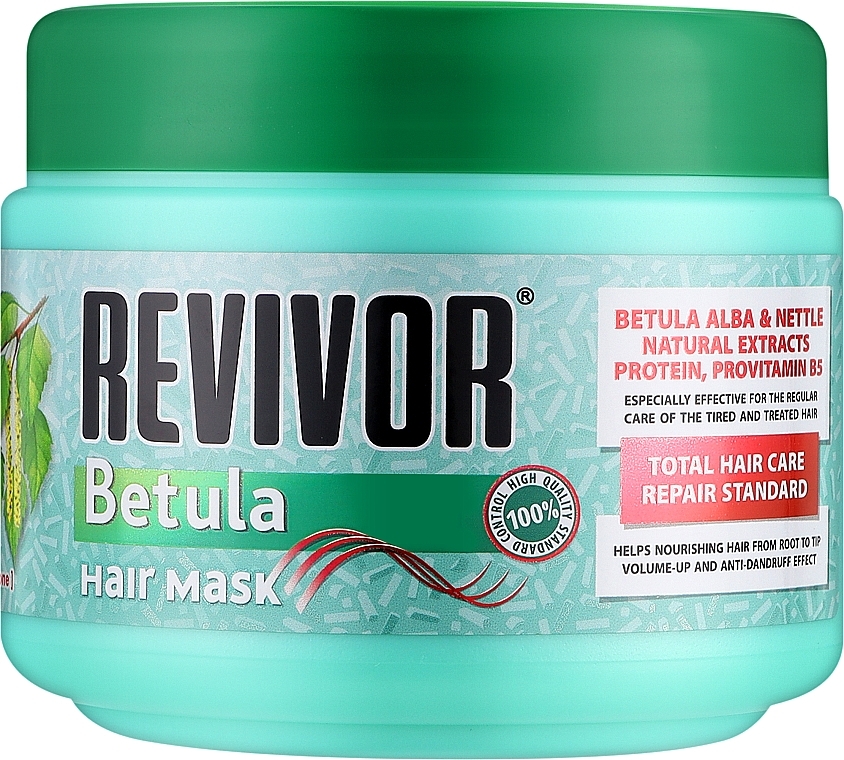 Відновлювальна маска для регулярного догляду за волоссям - Revivor Betula Hair Mask — фото N1