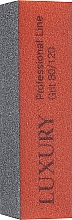 Многофункциональный блок для ногтей, 80/120, черно-оранжевый - Beauty LUXURY — фото N1