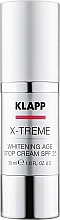 Відбілювальний антивіковий крем  - Klapp X-treme Whitening Age Stop SPF25 — фото N1