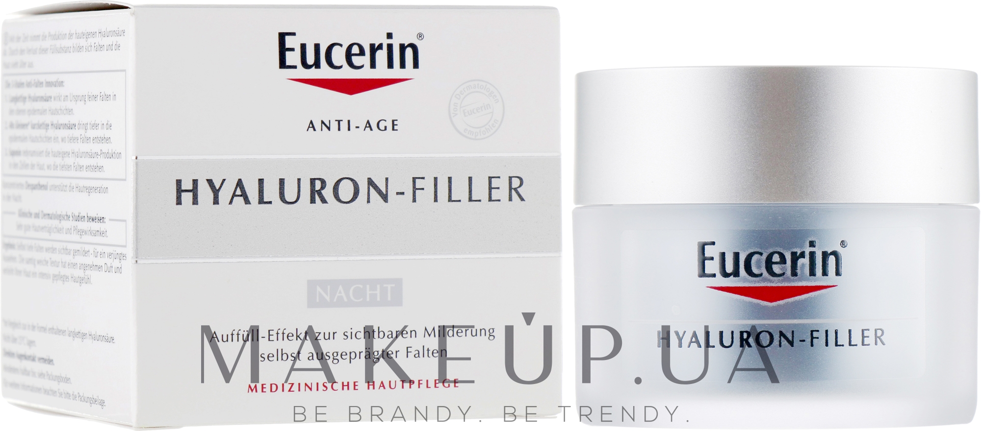 Ночной крем против морщин для всех типов кожи - Eucerin Hyaluron-Filler Night — фото 50ml