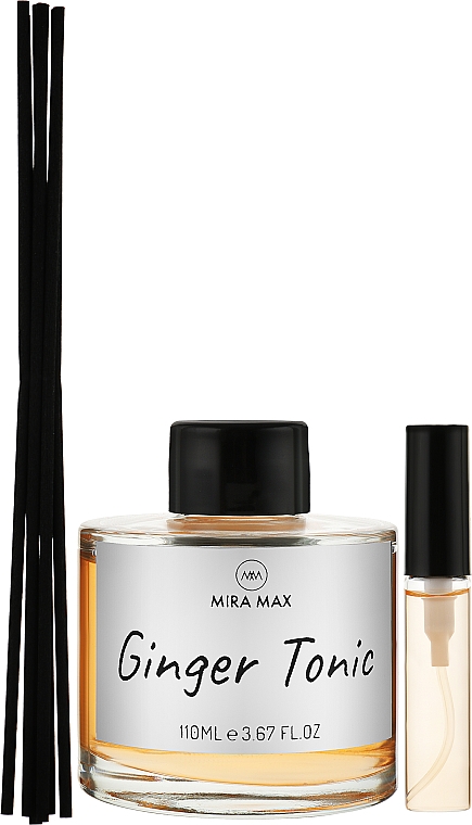 Аромадиффузор + тестер - Mira Max Ginger Tonic Fragrance Diffuser With Reeds — фото N2