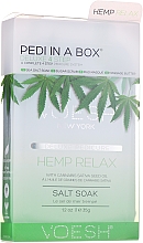 Набір для педикюру "Коноплі" - Voesh Delux Pedicure Hemp Relax 4 Step Pedi In A Box — фото N1