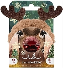 Набор - Invisibobble Red Nose Reindeer Gift Set (h/elastic/3pcs + h/sprunchie/1pcs) — фото N1