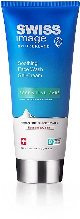 Заспокійливий гель-крем для вмивання обличчя - Swiss Image Essential Care Soothing Face Wash Gel-Cream — фото N1