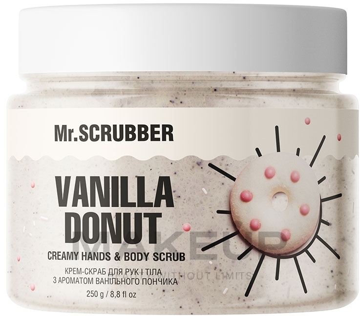 Крем-скраб для рук и тела с ароматом ванильного пончика - Mr.Scrubber Vanila Donut — фото 250g