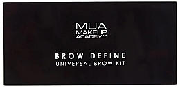 Набір для корекції брів, чорний футляр - MUA Brow Define Universal Brow Kit — фото N3