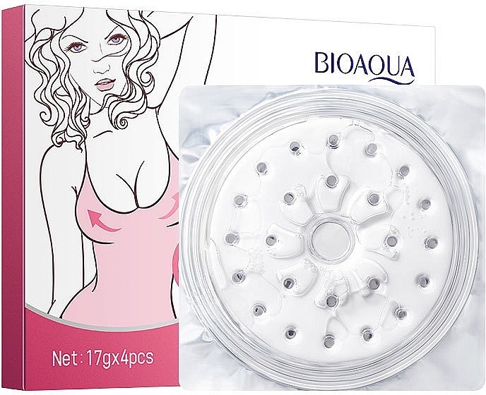 Гидрогелевые патчи для подтяжки и моделирования груди - Bioaqua Enhancement Breast Patch Milky White — фото N1