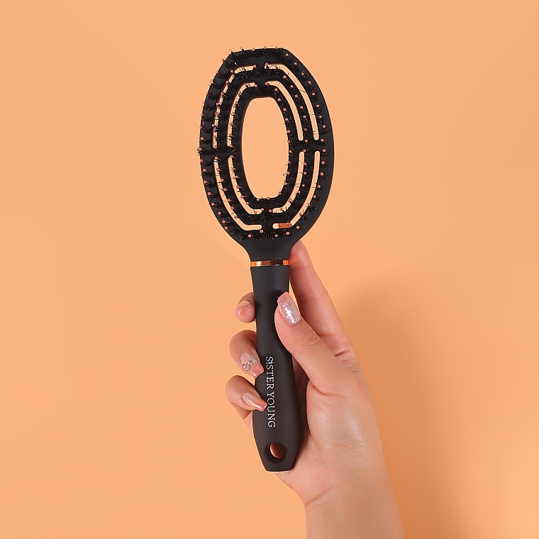 Расческа для волос "Coco Black" - Sister Young Hair Brush — фото N13