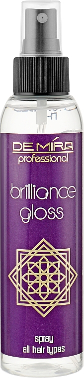 Професійний блиск-спрей без фіксації для усіх типів волосся - DeMira Professional Brilliance Gloss — фото N1