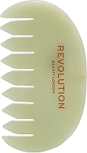 Нефритовий гребінець для масажу шкіри голови й тіла - Revolution Skincare Jade Scalp & Body Massage Comb — фото N1