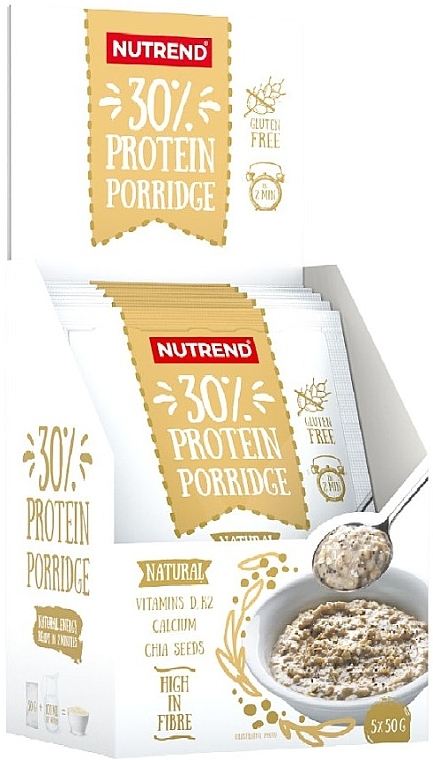 Протеиновая каша "Natural" - Nutrend 30% Protein Porridge — фото N1