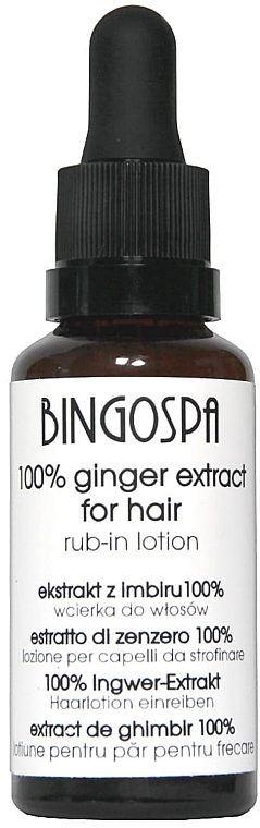 Лосьйон для волосся зі 100% екстрактом імбиру - BingoSpa 100% Ginger Extract For Hair — фото N1