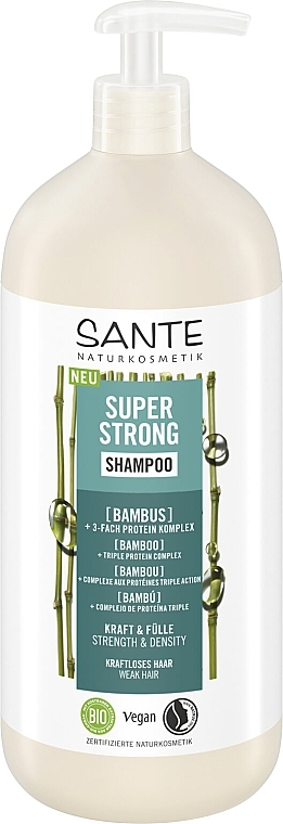 БІО-Шампунь для зміцнення волосся з Бамбуком - Sante Super Strong Shampoo — фото N3