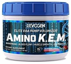 Парфумерія, косметика Амінокислота K.E.M. "Чорниця-яблуко" - Evogen Amino K.E.M. Elite EAA Pump Volumizer Blueberry Apple