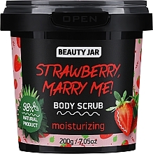 Зволожувальний скраб для тіла - Beauty Jar Strawberry, Merry Me! Body Scrub — фото N1