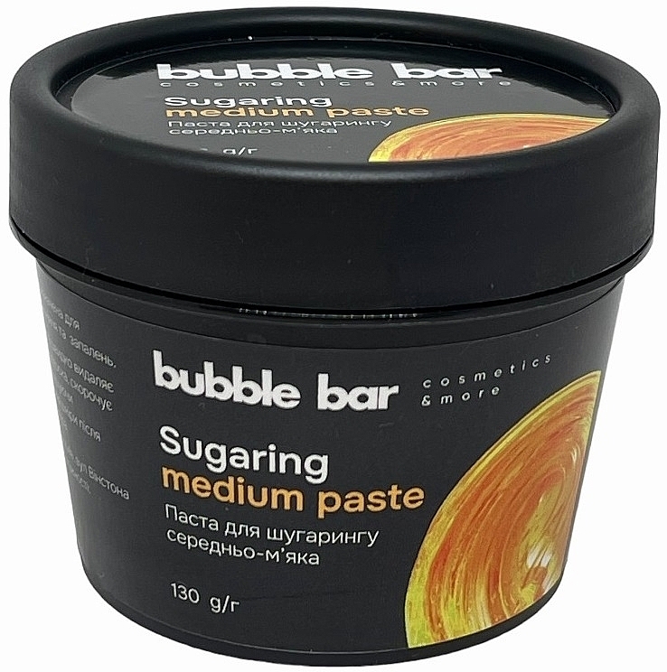 Паста для шугарінга, середньо-м'яка - Bubble Bar Sugaring Medium Paste — фото N1