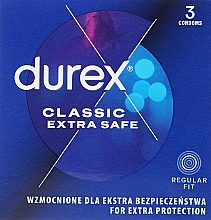 Парфумерія, косметика Презервативи потовщені, 3 шт. - Durex Extra Safe
