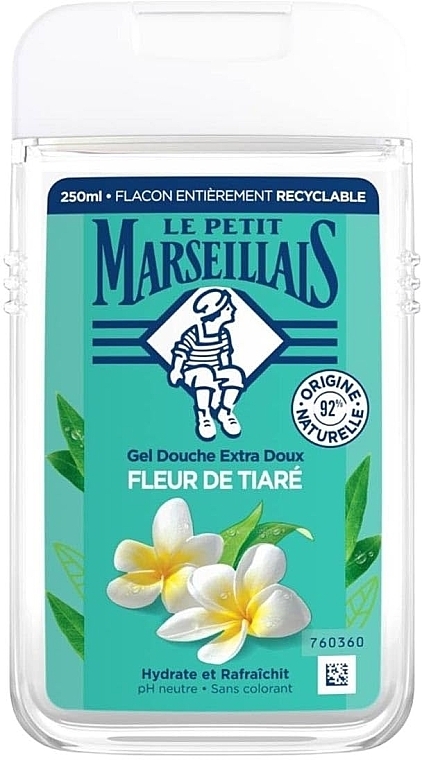 Гель для душу "Квітка Тіаре" - Le Petit Marseillais Extra Gentle Shower Gel Tiare Flower — фото N4