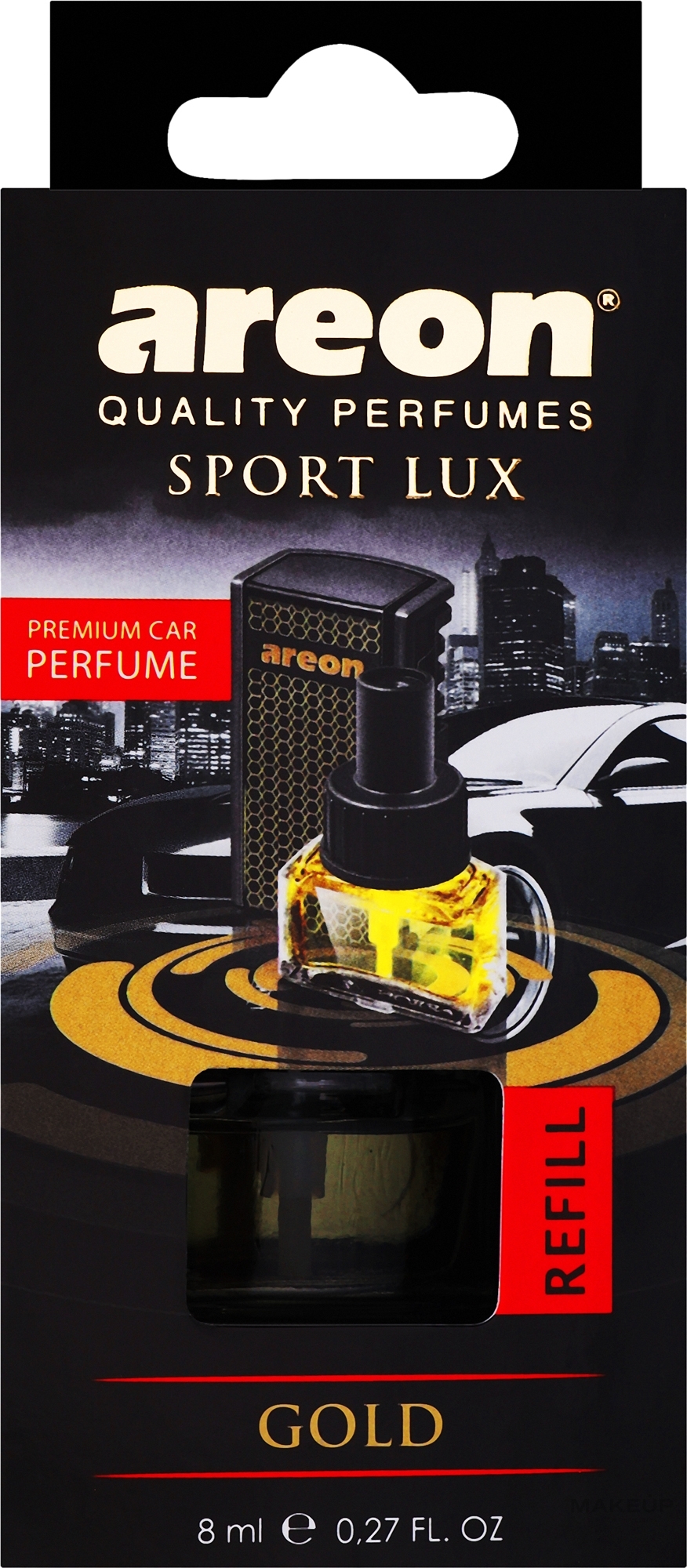 Ароматизатор воздуха - Areon Car Sport Lux Gold Refill (сменный блок) — фото 8ml