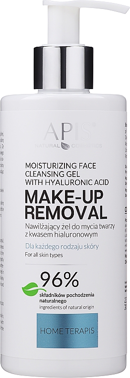 Увлажняющий гель для умывания с гиалуроновой кислотой - APIS Professional Moisturising Face Cleansing Gel — фото N3