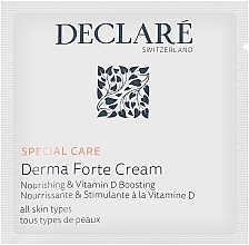 Питательный крем с бустером витамина D - Declare Derma Forte Cream (пробник) — фото N1