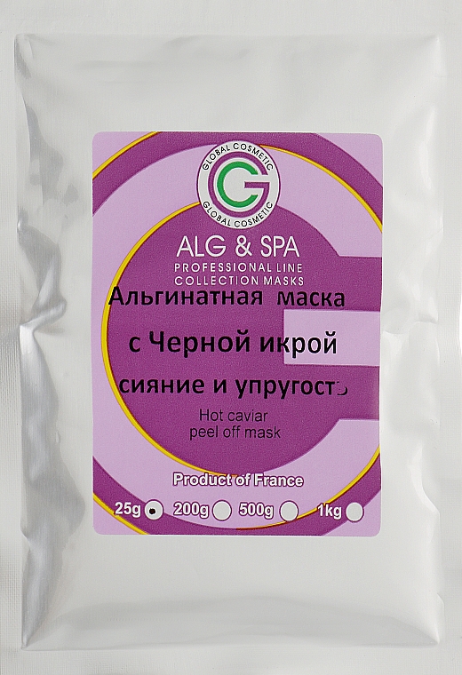 Альгинатная маска "Сияние и упругость" - ALG & SPA Professional Line Collection Masks (пробник) — фото N1