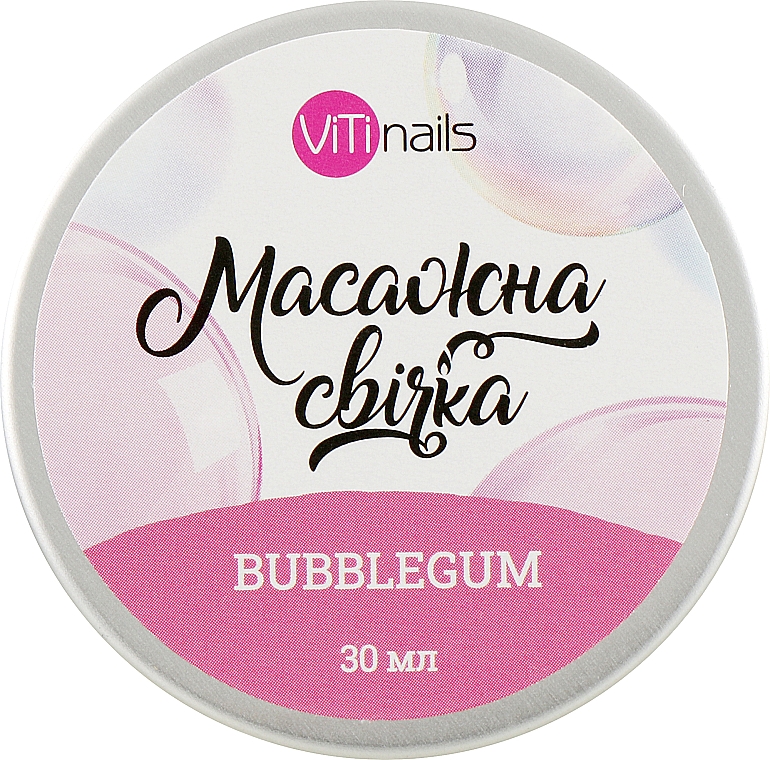 Свічка масажна "Bubblegum" - ViTinails — фото N1