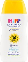 Духи, Парфюмерия, косметика Детское солнцезащитное молочко для лица и тела - HiPP BabySanft SPF 30