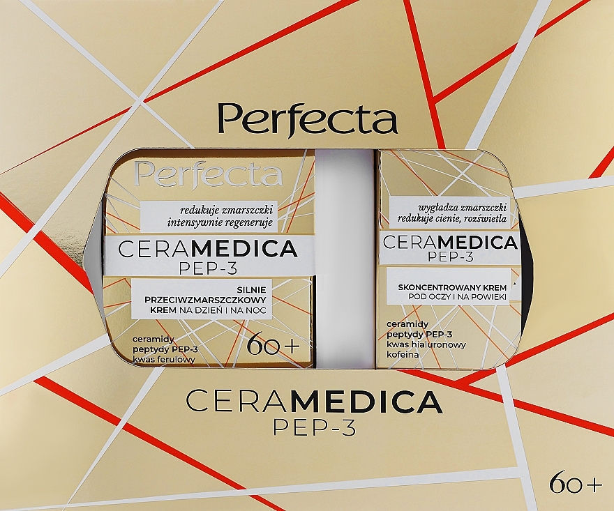 Набор - Perfecta Ceramedica Pep-3 (f/cr/50ml + eye/cr/15ml) — фото N1