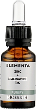 Сироватка для обличчя "Цинк + ніацинамід 11%" - Bioearth Elementa Purify Zinc + Niacinamide 11% — фото N3