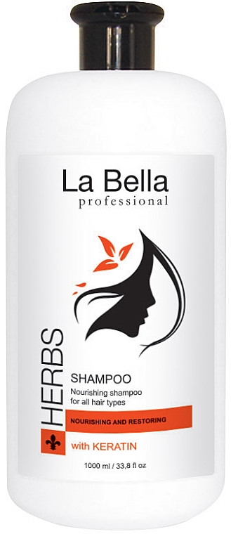 Шампунь для волос "Комплекс лечебных трав с кератином" - La Bella Herbs Shampoo — фото N1