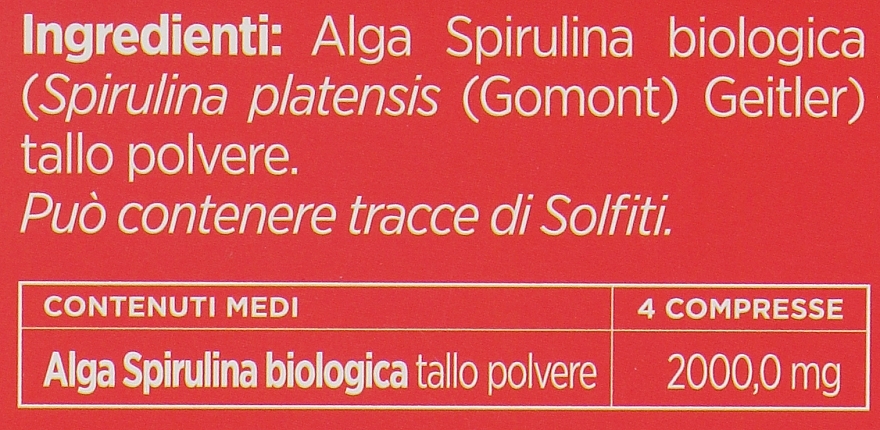 Пищевая добавка "Спирулина", 500 мг - BiosLine Principium Bio Spirulina — фото N3