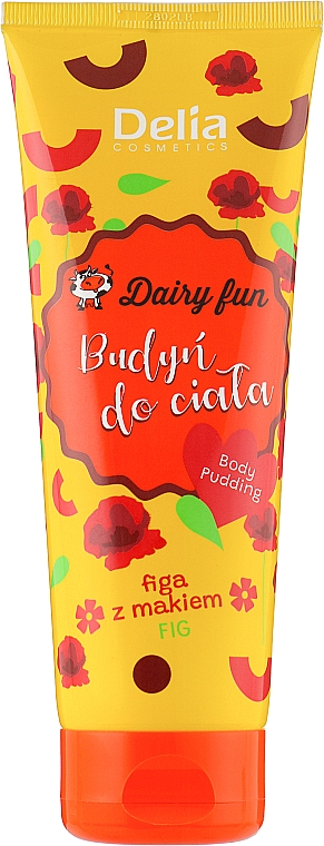 Пудинг для тіла "Інжир з маком" - Delia Dairy Fun — фото N1