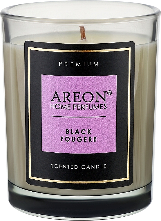 Ароматична свічка - Areon Home Perfumes Premium Black Fougere Scented Candle — фото N1