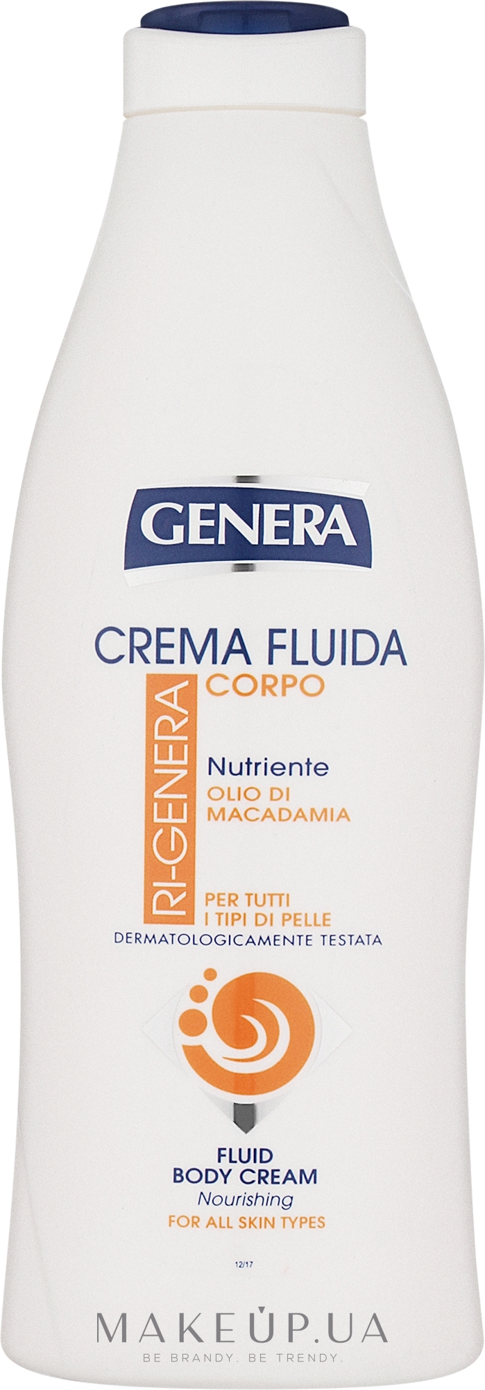 Питательный крем-флюид для тела с маслом макадамии - Genera Cream Fluid — фото 500ml