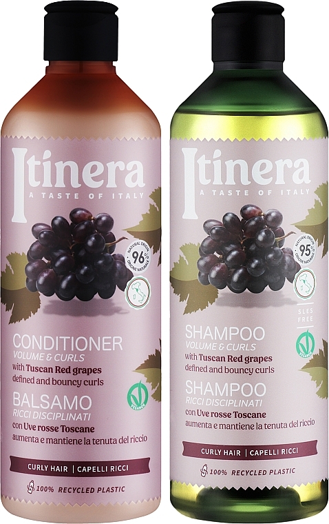 Набор - Itinera Tuscan Red Grapes Set (sh/370ml + cond/370ml) — фото N2
