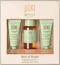 Парфумерія, косметика Набір - Pixi Best of Bright Set (cr/15ml + toner/40ml + f/mask/15ml)