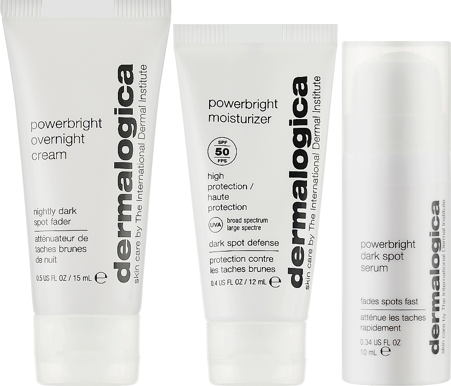 УЦЕНКА Набор - Dermalogica Dark Spot Solution Kit (f/cr/12ml + ser/10ml + n/cr/15ml) * — фото N2