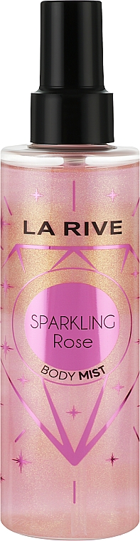 Спрей для тіла з блискітками - La Rive Sparkling Rose Shimmer Mist — фото N1