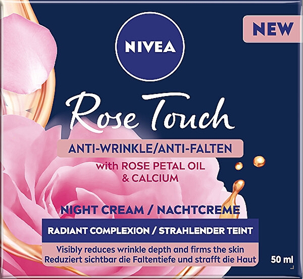 Ночной крем против морщин - NIVEA Rose Touch Anti-Wrinkle Night Cream — фото N5