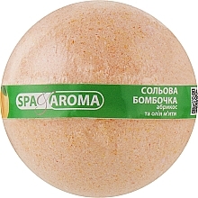 Парфумерія, косметика Сольова бомбочка для ванн "Абрикоса й олія м'ята" - Bioton Cosmetics Spa & Aroma Bath Bomb