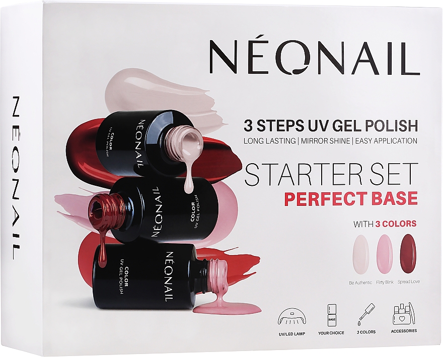 NeoNail Professional Perfect Base Starter Set - Набір, 10 продуктів — фото N1