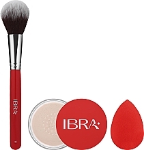 Набір - Ibra (powder/15g + brush + sponge) — фото N2